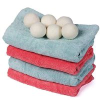 Lilying Household appliances .10 PCS Laundry Clean Ball Reusable Natural Organic Laundry Fabric Softener Ball Premium Organic Wool Dryer Balls