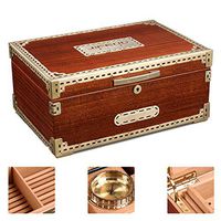 Household Supplies Cigar Box Humidifier Storage and Maintenance Cigar Box High-Capacity Cigar Box Dual-Zone Cigar Cabinet Humidification Humidifier Box Sealed Cigar Box Insect-Proof Cigar Accessories