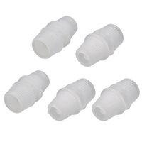 uxcell 5pcs 6.3mm Line Hole Dia Clear White Cable Gland Connectors Cord Grips for Wiring