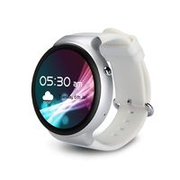 Smart Watch 1.39" AMOLED Touch Screen Support 3G WI-FI GPS Android 5.1 RAM 1G + ROM 16G Smartwatch with Heart Rate Monitor Pedometer Music Player Suitable for Men and Women,Silver