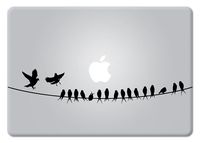 Birds on Wire Apple Macbook Laptop Decal Vinyl Sticker Apple Mac Air Pro Retina
