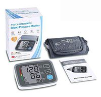 Intelligent Medically Certified Upper Arm Type Sphygmomanometer Home Travel Blood Pressure Measuring Instrument Voice Time Date Heart Rate Large LCD Blood Pressure Pulse Heart Rate Precision Detector