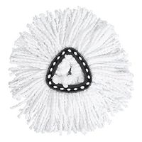 Jinxuny Spin Mop Replacement Heads, Round Shape Standard Size Microfiber Mop Head Refills, for Easy Cleaning Floor