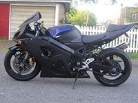 Matte Black Complete Injection Fairing for 2001-2003 Suzuki GSXR 600 750 2002