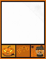 Halloween Booo Stationery Printer Paper 26 Sheets