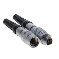 Fielect 1Pcs Black Aviation Wire Connector Cylindrical Male Plug Iron YC8 4Pin