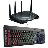 NETGEAR Nighthawk Pro Gaming WiFi Router (XR500) with CORSAIR K55 RGB Gaming Keyboard Bundle