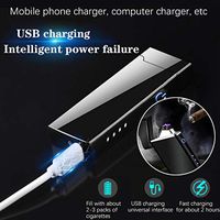 FILOL Electric Lighter, Dual Arc Lighter Windproof Safety Flameless Lighter USB Rechargeable with LED Battery Indicator for Pipe,Cigar, Cigarette, Candle