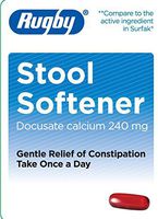 Major Docusate Calcium Stool Softener 240 mg, 100 Softgels Per Bottle (6 Pack)