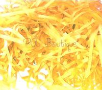 Soft Light Yellow Gift Basket Shred Shredded Tissue Paper Filler Display Bedding (12 Oz Bag)