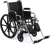 School Health Wheelchair 18" with Detachable Elevating Leg Rests