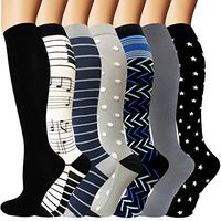 Compression Socks for Women and Men(20-30 mmHg) - Best Medical for Running, Athletic, Nurses, Pregnancy, Flight, Travel, Circulation & Recovery (Assorted, L/XL)