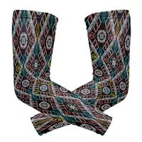 Unisex Arm Sleeve Abstract Geometric Greek Colorful UV Protection Arm Compression Sleeve Skin Protection Sport Arm Cooler Sleeve for Running Hiking Jogging Motorcycling Climbing Camping