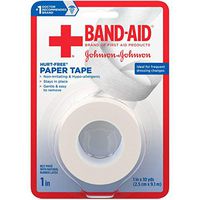 JOHNSON & JOHNSON Band-AID First Aid Paper Tape 1 Inch X 10 Yards 10 Yards (Pack of 3)