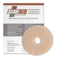 Scar Aid Areola Circles - 3.0 x .75 in - (1 Pair) (Fabric) Silicone Scar Sheets
