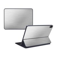 MightySkins Skin Compatible with Apple iPad Pro Smart Keyboard 11" - Cold Steel | Protective, Durable, and Unique Vinyl Decal wrap Cover | Easy to Apply, Remove, and Change Styles | Made in The USA