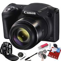 Canon PowerShot SX420 is Digital Camera (Black) + Pro Accessories Bundle
