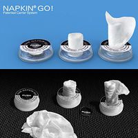 Napkin GO Makeup Remover Wipes - Box of 50 Compressed Wipes with Built-in Make-UP Remover Lotion, The Wipes are Made of 100% Viscose (Natural Fibre)