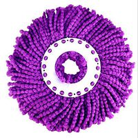 Blppldyci Replacement Fibre Swivel Mop Head, Suitable for 6.3" Mop Disk (Purple)