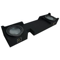 Compatible with 2004-2008 Ford F-150 Super Crew Truck Harmony R104 Dual 10" Sub Box Enclosure