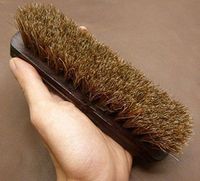 100% Horsehair Polish Brush For Leather, Shoe, Bag,Boots QUALITY