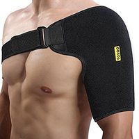 Shoulder Stability Brace, with Hot Cold Therapy, Breathable Neoprene Rotator Cuff Shoulder Support for Dislocated AC Joint, Labrum Tear, Shoulder Pain, Shoulder Compression Sleeve Wrap Strap Band