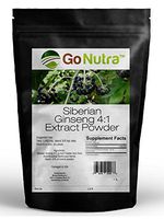 Siberian Ginseng Powder 4:1 Extract 4x times Stronger Non-Gmo 1lb (16 oz)