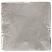 Amscan Silver 2-Ply Paper Luncheon Napkins, 50 Ct. | Party Tableware
