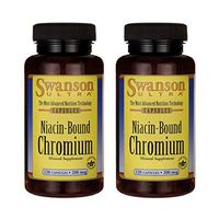 Swanson Niacin-Bound Chromium 200 mcg 120 Capsules (2 Pack)