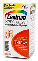 Centrum Specialist Energy Tabs 60 ea (Pack of 3)