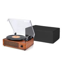 Turntable Dust Cover, Record Player Protector, Universal Size DJ Turntable Cases Accessory for Your Turntable and Record Player, Water Resistant, Antistatic, 18"LX14"Wx7"H JJZ617