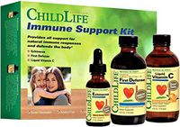 Immune Support 3-Pack for Kids by ChildLife Essentials – Liquid Vitamin C, Echinacea and First Defense Immune Formula with Olive Leaf Extract, St John’s Wort and Zinc – Tasty Natural Flavor