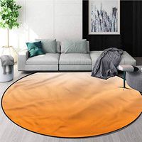 Ombre Round Rug,Sunset Summer Circle Rugs for Living Room Diameter-35