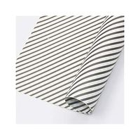 Vintage Gift Wrapping Paper Kraft Packaging Stripe Design Present Paper Craft Paper,Black