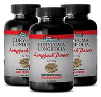 Ginseng Supplement - Longjack Power Eurycoma Longifolia 2275mg - Male Enhancement (3 Bottles - 180 Tablets)