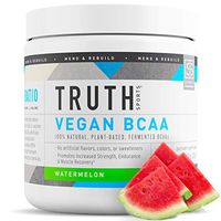 Truth Nutrition Fermented Vegan BCAA Powder- 2:1:1 Ratio All Natural Branched Chain Amino Acids for Energy, Muscle Building, Post Workout Recovery and Endurance (Watermelon, 30 Servings)
