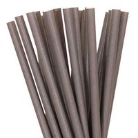 Dark Grey Paper Straws (25)