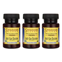 Swanson Anti-Gas Enzyme 123 Milligrams 90 Veg Capsules (3 Pack)