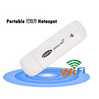 Portable Fast Speed Mobile Hotspot 3G Wi-Fi Modem Wireless Mini USB WiFi Router with SIM Card Slot Support 2/3G netowork for Car car or Bus