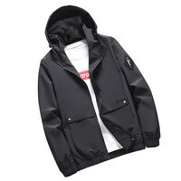 F_Gotal Mens blazer Men's Cloud Cap Lightweight Rain Jacket Black