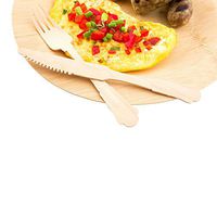 Wood Knife, Wooden Knife Baroque Style - 7.9 Inches - 500ct Box - Restaurantware