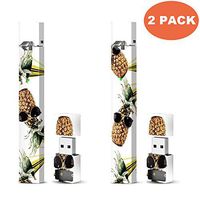[2 Pack] Hawaiian Pineapple Summer for JUUL | Pineapple for Juul | Skin | Wrap | Stickers | Vape | Decal, Protective Your Pods & Great Accessories for Girls and Boys
