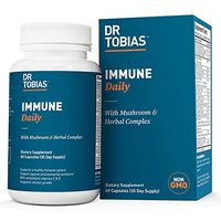 Dr Tobias Immune Daily - Antioxidants, Mushrooms & Herbal Complex - Boost Your Immune System Supplement (60 Count)