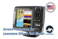Tuff Protect Clear Screen Protectors for Lowrance Elite 5 Fish Finder Screen