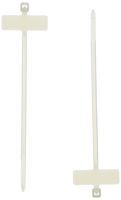 Morris 20362 Marker Nylon Cable Tie with 18-Pound Tensile Strength, 4-Inch Length, White, 100-Pack
