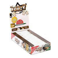24 Packs (1 box) Juicy Jay's 1.25" Pure Hemp Rolling Papers - (Coconut)
