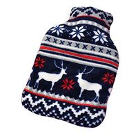 1L Hot Water Bottle Classic Premium Hot Rubber Bag with Soft Cover, A1