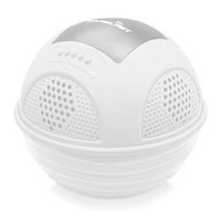 Portable Waterproof Floating Pool Speaker - Outdoor Wireless Bluetooth Compatible Rechargeable Battery Powered Shower loud Speaker System - USB Charger - iPod Android iPhone - Pyle PWR90DWT (White)