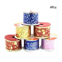 STOBOK Christmas Ribbon Christmas Trees Decor Pendant for Holiday Box Gift Wrapping