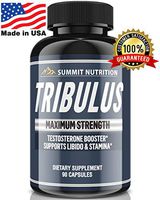 Tribulus Terrestris Extract Powder 1950 MG - Testosterone Booster with Estrogen Blocker - 45% Steroidal Saponins 1950 MG - Summit Nutrition USA - 90 Capsules